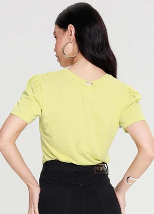 Outlet - T Shirt Floral Verde - OUTLET