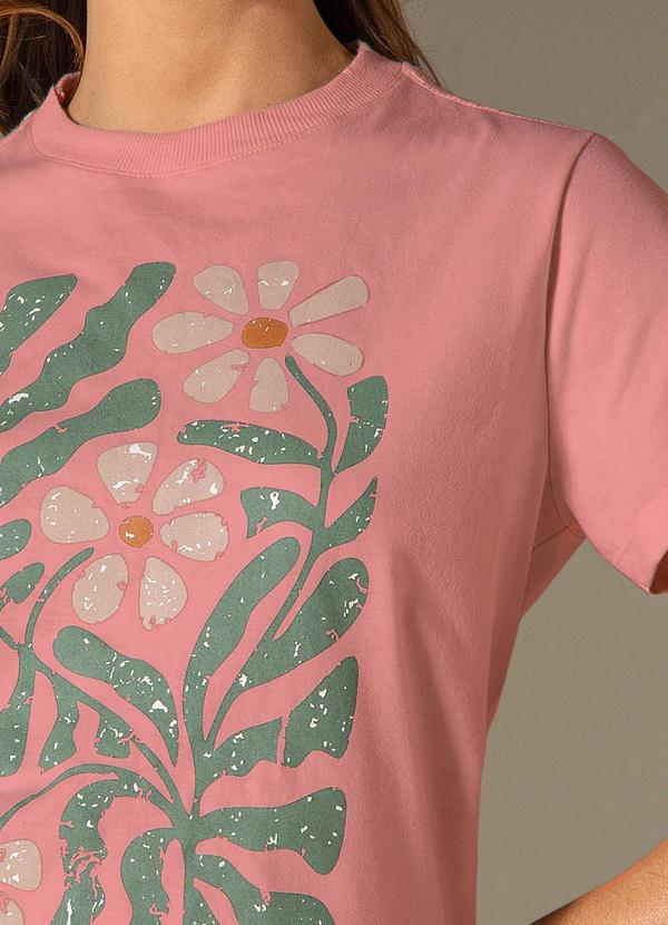 Use Modo - T-Shirt Flores Rosa 3