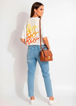Farm - T-Shirt Ipanema Rio Neon Off White - FARM