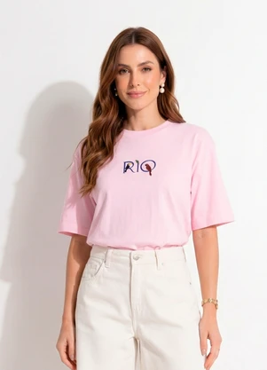 Farm - T-Shirt Ipanema Rio Rosa - FARM