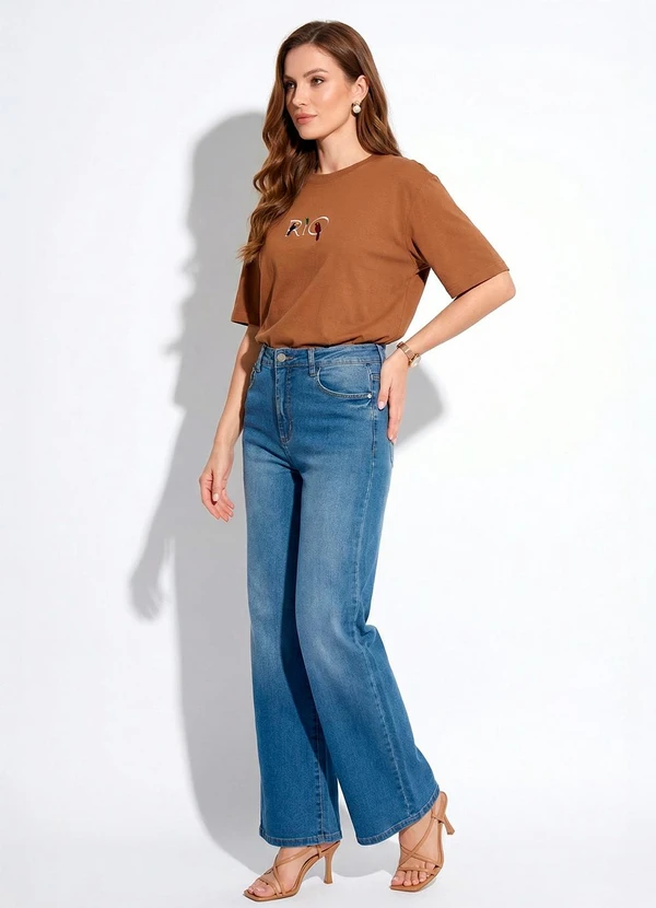 Farm - T-Shirt Ipanema Rio Toffee Bege 3