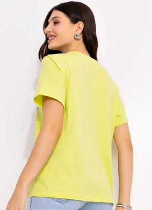Disney - T-Shirt Lima em Malha de Algodão Penteado - DISNEY