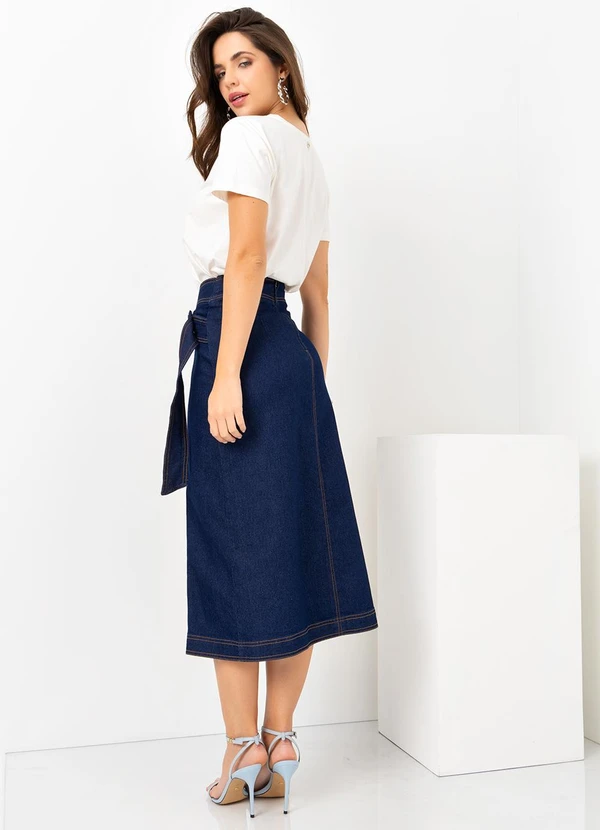 Mob - T-Shirt Malha Aplicação La Mer Bege 4