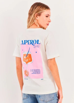 Sofie - T-Shirt Manga Curta Algodão Spring Flow Branco - SOFIE