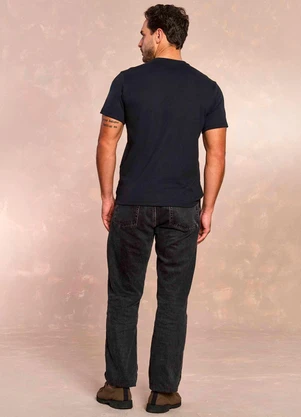 Doce Trama - T-Shirt Masculina em Malha Preto - DOCE TRAMA