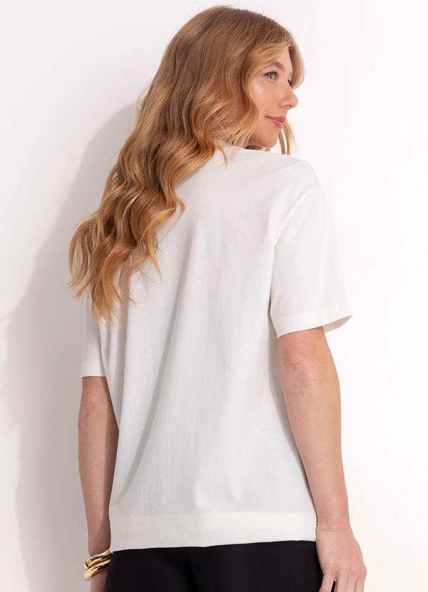 Farm - T-Shirt Média Brasileirinho Rio Off White 2