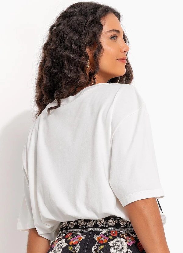 Farm - T-Shirt Média Buena Gente Off White 2