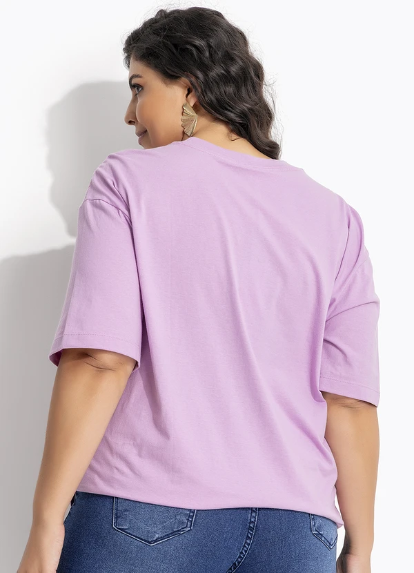 Farm - T-Shirt Média Carrossel Paris Roxo 10
