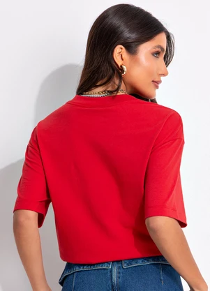 T-Shirt Média Drinks Farm Rio (Vermelho) - FARM