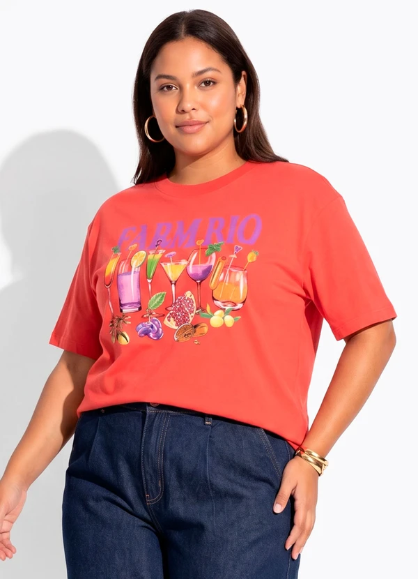 Farm - T-Shirt Média Drinks Farm Rio Vermelho