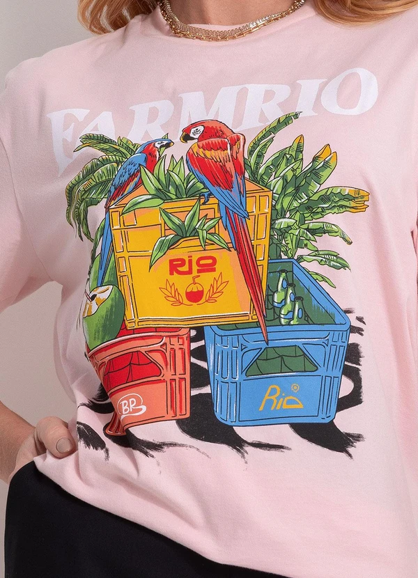 Farm - T-Shirt Média Engradados Rio Azul 4