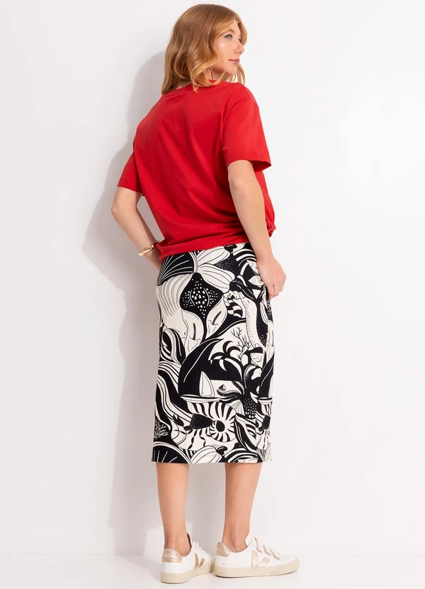 Farm - T-Shirt Média Hohoho Salvador Vermelho 4