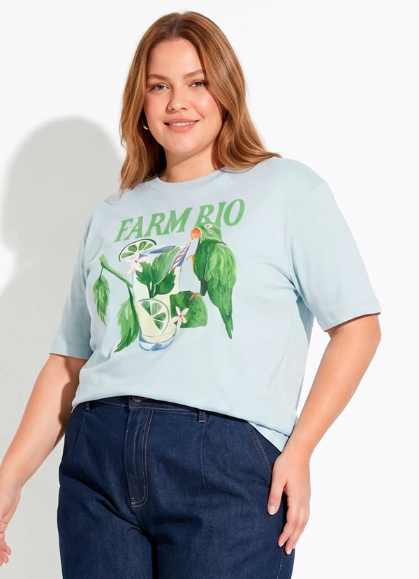 T-Shirt Média Mojito Rio Azul - Farm