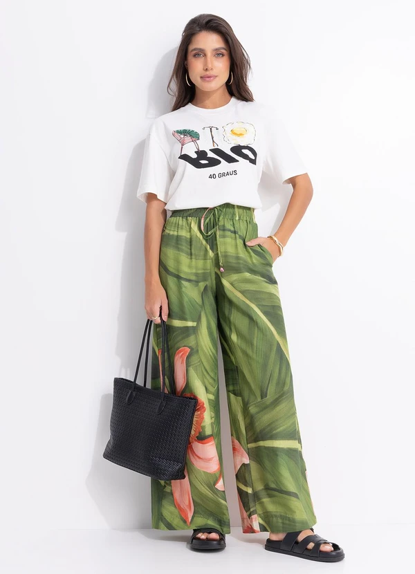 Farm - T-Shirt Média Rio 40 Graus Off White 4