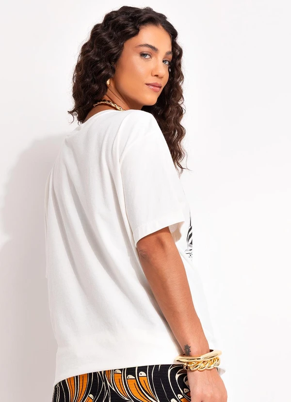 Farm - T-Shirt Média Rio Pb Off White 2