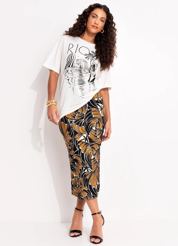 Farm - T-Shirt Média Rio Pb Off White 3