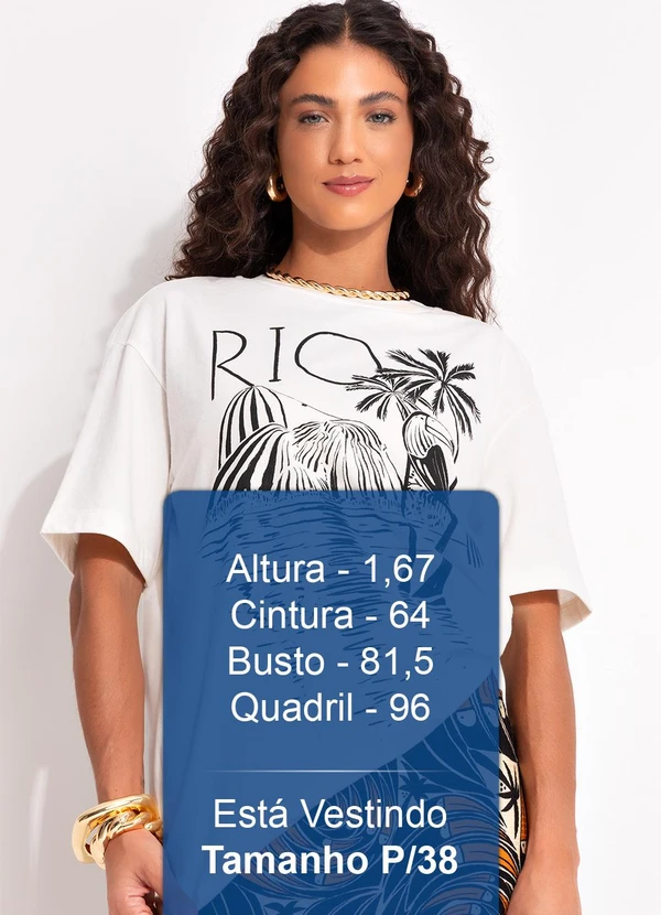 Farm - T-Shirt Média Rio Pb Off White 5