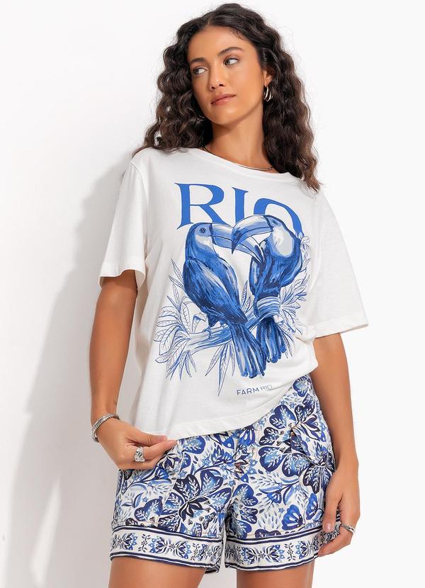 Farm - T-Shirt Média Rio Tucanos Bege 3