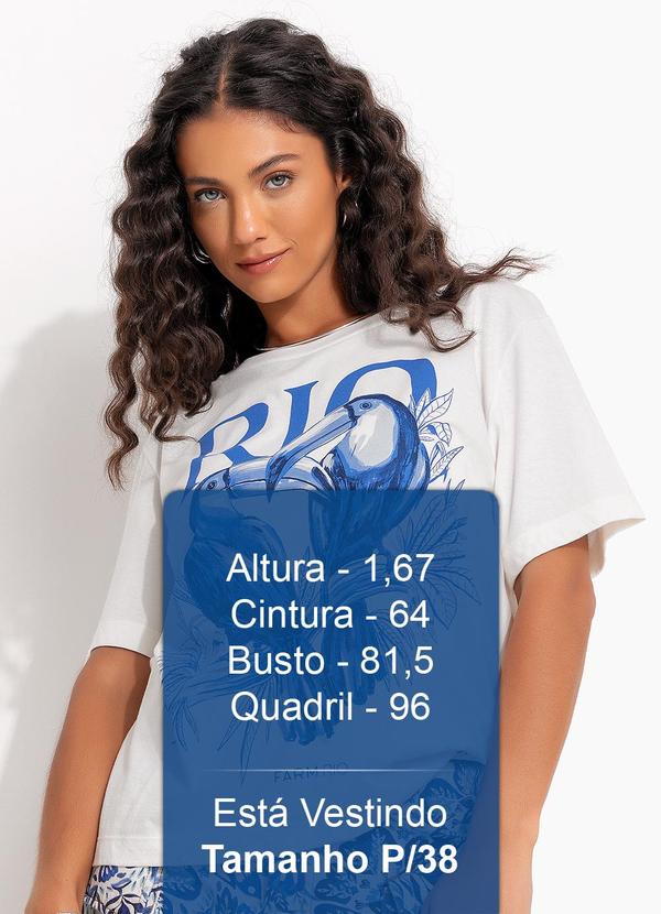 Farm - T-Shirt Média Rio Tucanos Bege 5