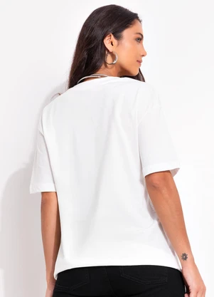 Farm - T-Shirt Media Saideira Off White - FARM
