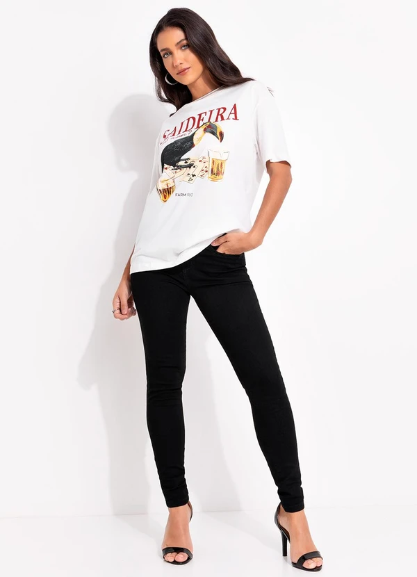 Farm - T-Shirt Media Saideira Off White 3