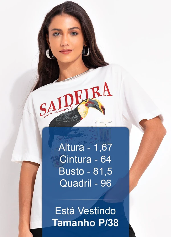 Farm - T-Shirt Media Saideira Off White 5