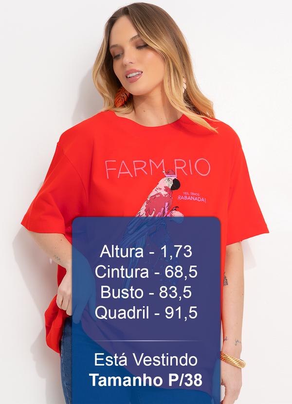Farm - T-Shirt Média Yes, Temos Rabanada! Vermelho 5