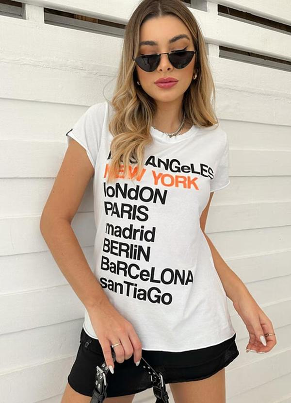 Amo Brand - T-Shirt New York Branca 4