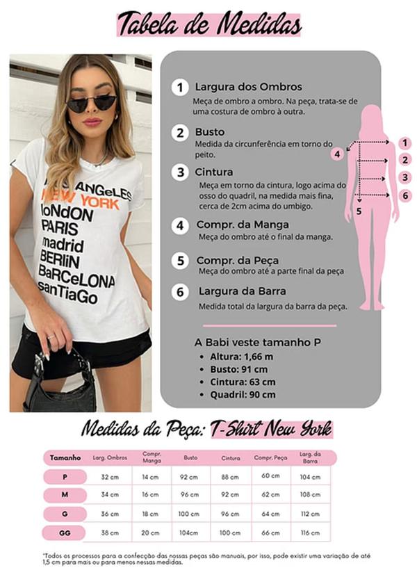 Amo Brand - T-Shirt New York Branca 5