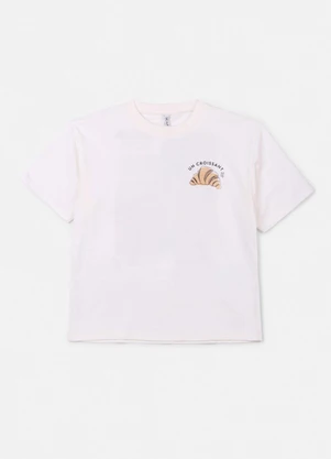Authoria - T-Shirt Off White com Estampa Paris Off White - AUTHORIA