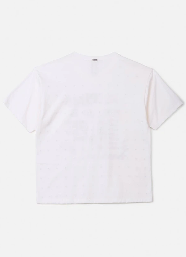 Authoria - T-Shirt Off White com Strass Off White 2