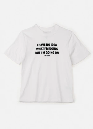 Authoria - T-Shirt Off White Estampado Branco - AUTHORIA