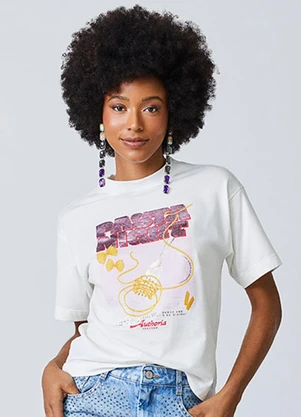 Authoria - T-Shirt Off White Pasta Night Off White - AUTHORIA