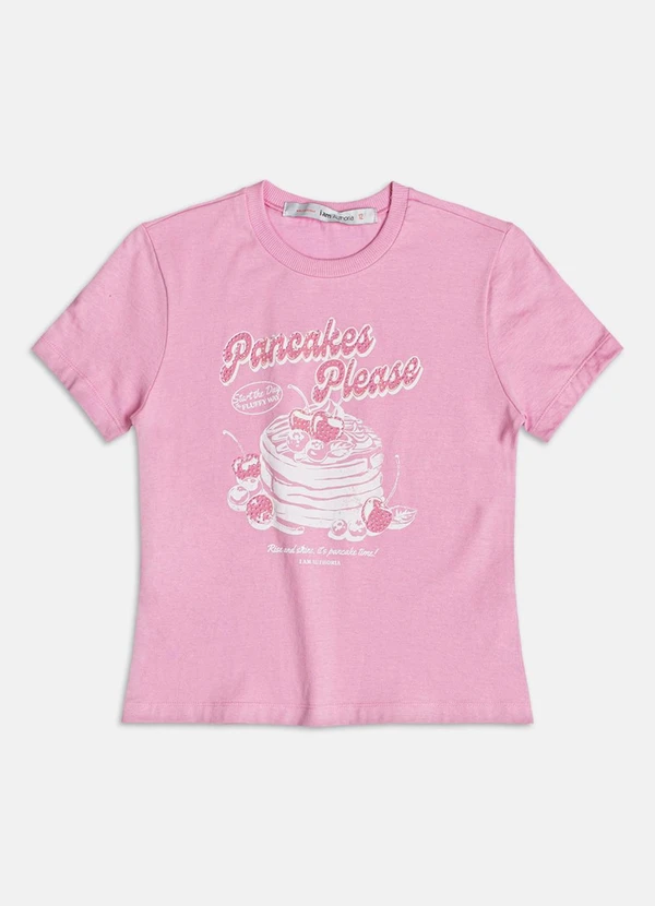 Authoria - T-Shirt Pancakes Please Rosa