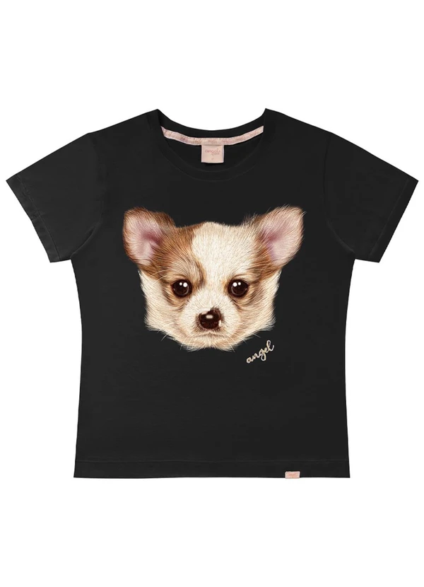Angel - T-Shirt Pets Preto