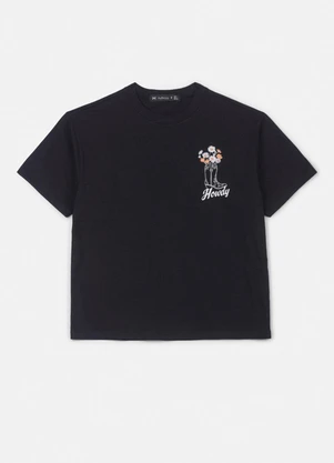 Authoria - T-Shirt Preta com Estampa Wild West Preto - AUTHORIA