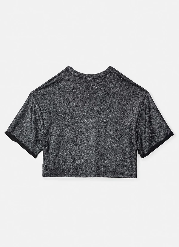 Authoria - T-Shirt Preta de Lurex Preto 6