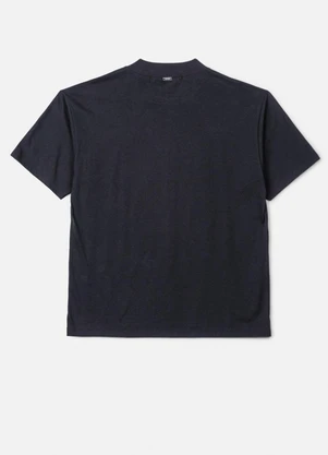 Authoria - T-Shirt Preta Estampada com Strass Preto - AUTHORIA