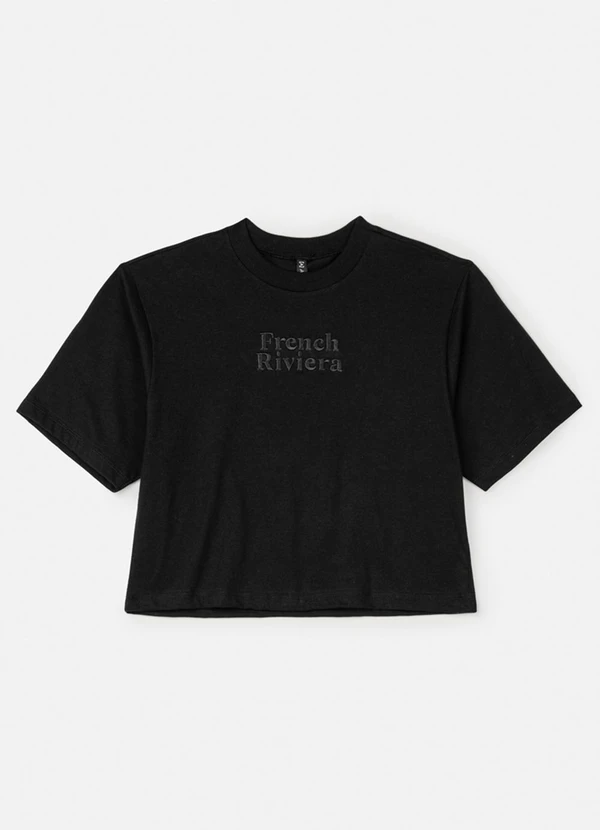 Authoria - T-Shirt Preta French Riviera Preto