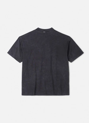 Authoria - T-Shirt Preta Sport Club com Strass Preto - AUTHORIA