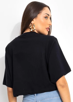 John John - T-Shirt  Preto - JOHN JOHN