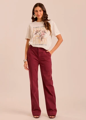 Doce Trama - T-Shirt Soft Garden em Malha Branco - DOCE TRAMA