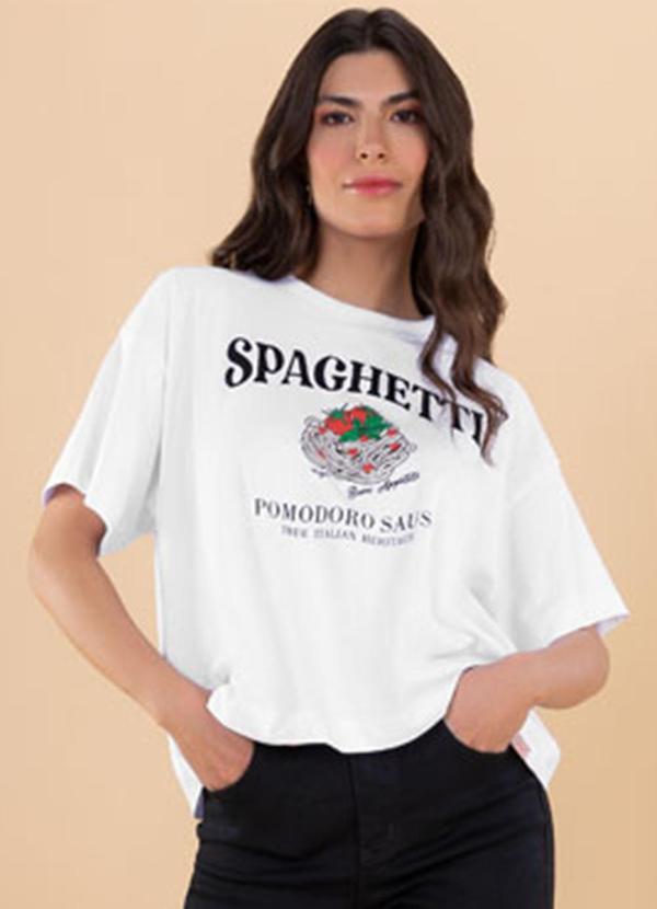 Angel - T-Shirt Spaghetti Branco