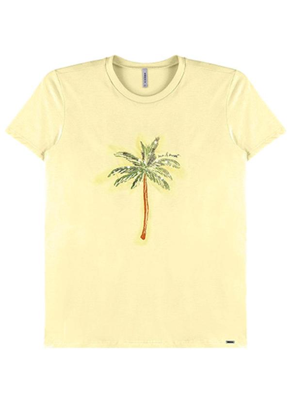 Rezzato - T-Shirt Summer Trees Adulto Feminino Amarelo