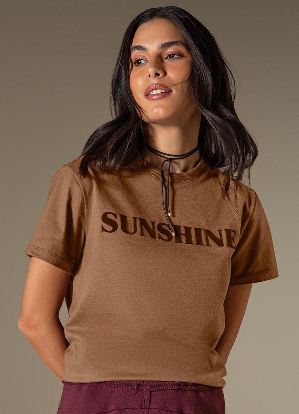 Use Modo - T-Shirt Sunshine Marrom 1