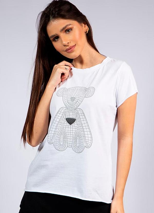 Amo Brand - T-Shirt Teddy Prada Branca