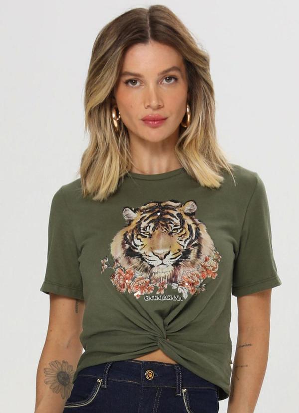 Gatabakana - T Shirt Tigresa Verde