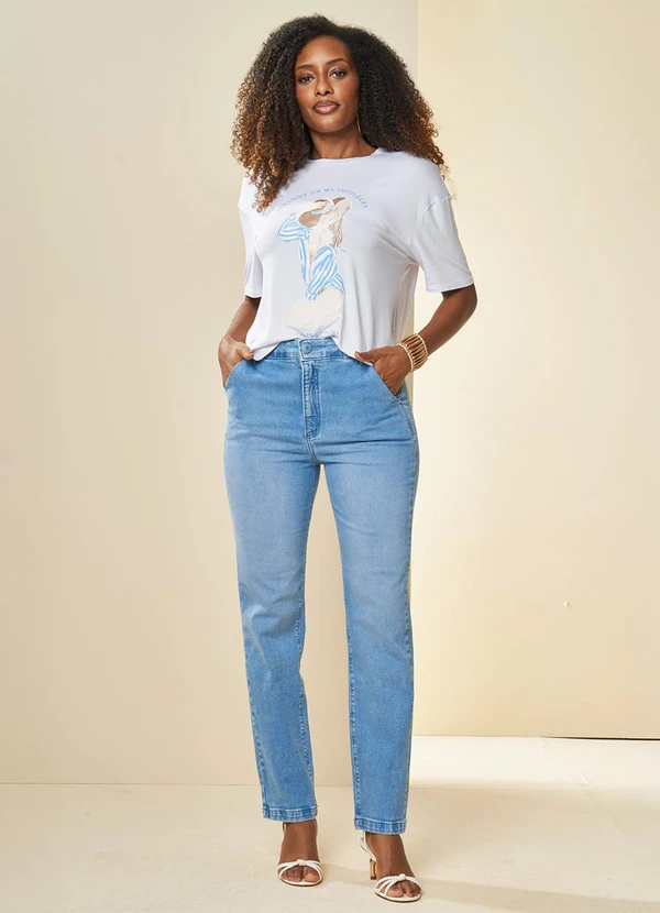 Doce Trama - T-Shirt Veraneio Estampada Branco 3