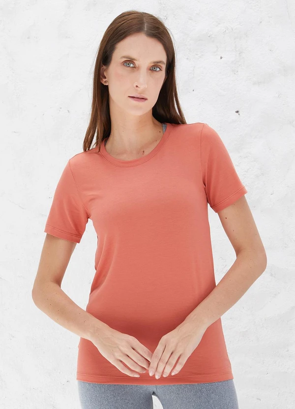 Basicamente - Tech T-Shirt Modal Premium Marrom Telha