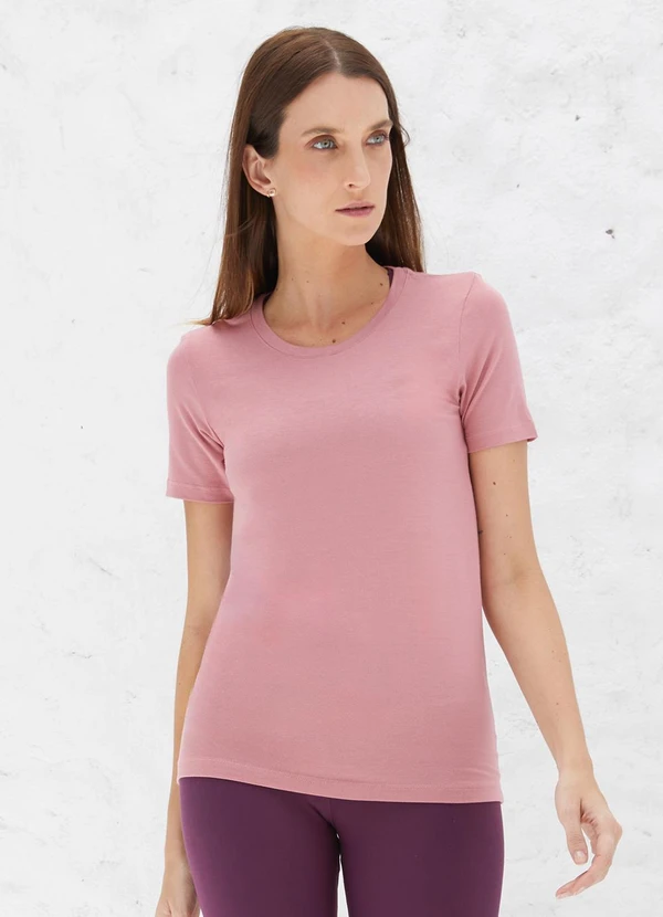 Basicamente - Tech T-Shirt Modal Premium Rose